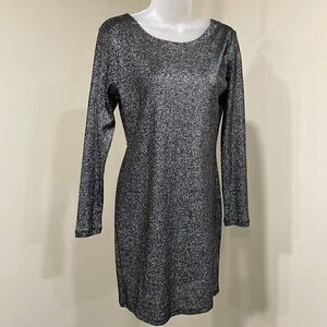 NWT Divided H&M Sparkly Black and Silver Dress. Size 14 XL extra large